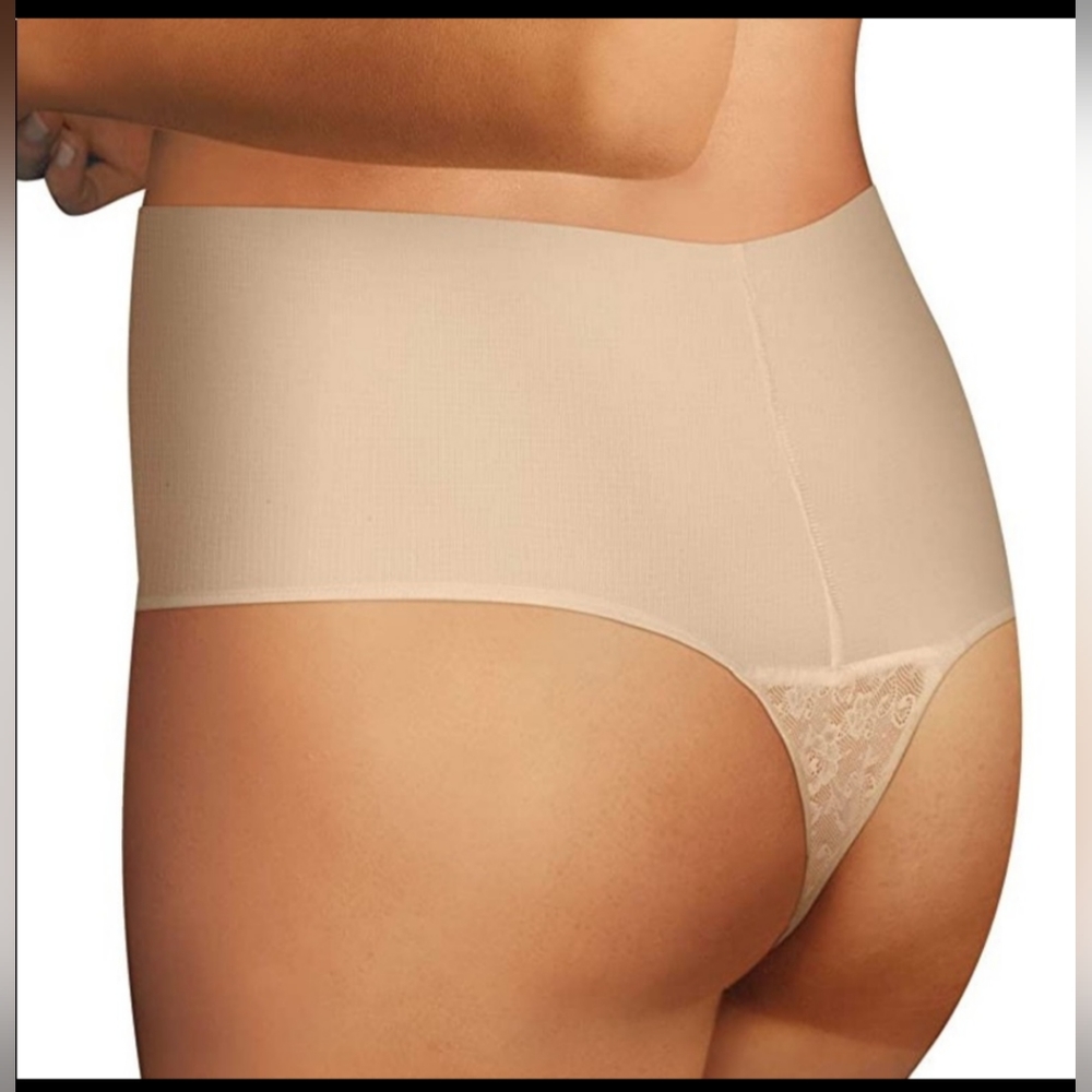 Maidenform Flexees No-Show Thong Control Tummy Undies NIP